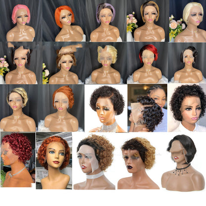 Diahann | Short Curly Lace Front Human Hair Wig