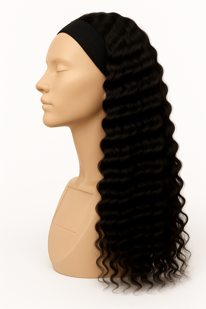 IB SO Deep Wave Headband Wig