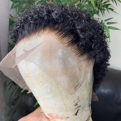 Diahann | Short Curly Lace Front Human Hair Wig